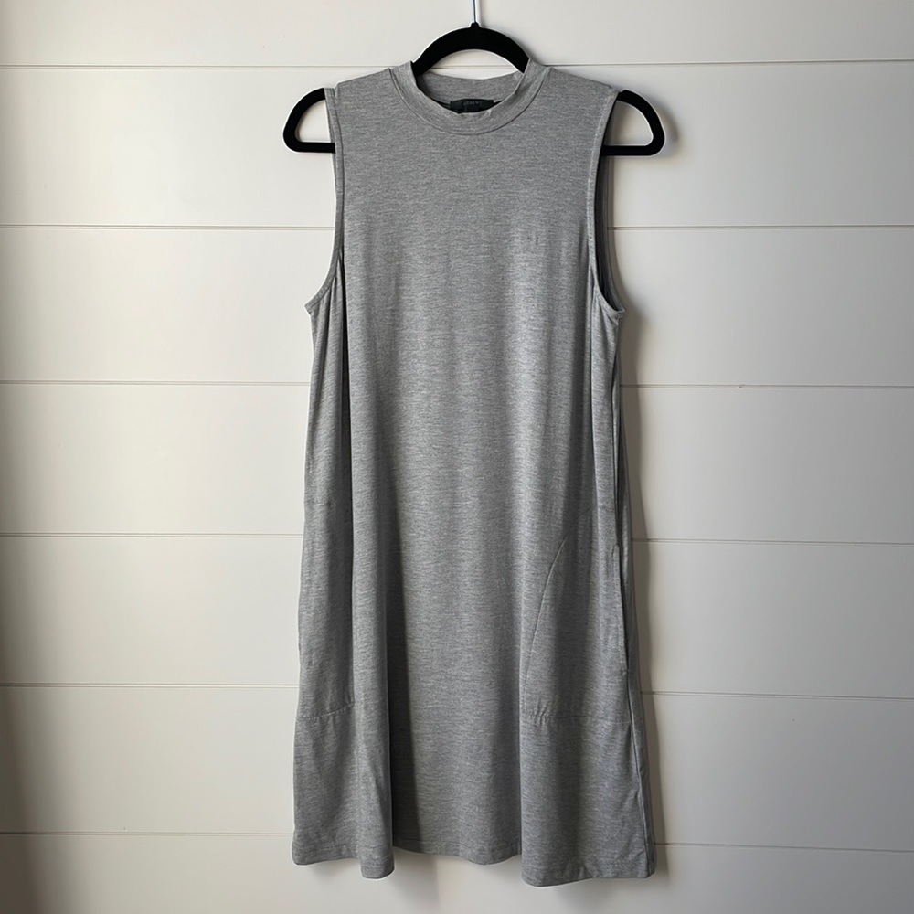 J Crew Casual Gray Knit Dress with Pockets - Size Small